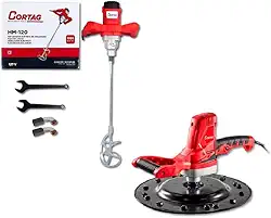 Cortag Combo Desempenadeira Elétrica Dec-700 e Misturador Hm-120 para Massa e Argamassa - 220v