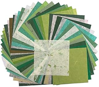 50 Sheets 6 x 6 Inches Square Origami Paper Arts Folding Craft, Decoration Paper, Square Folding Paper for DIY Crafts (Mixed Green)