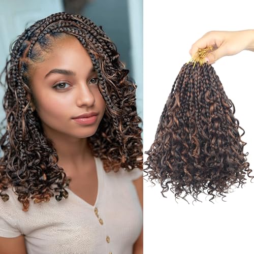 8 Pack Goddess Box Braids Crochet Hair for Black Women,