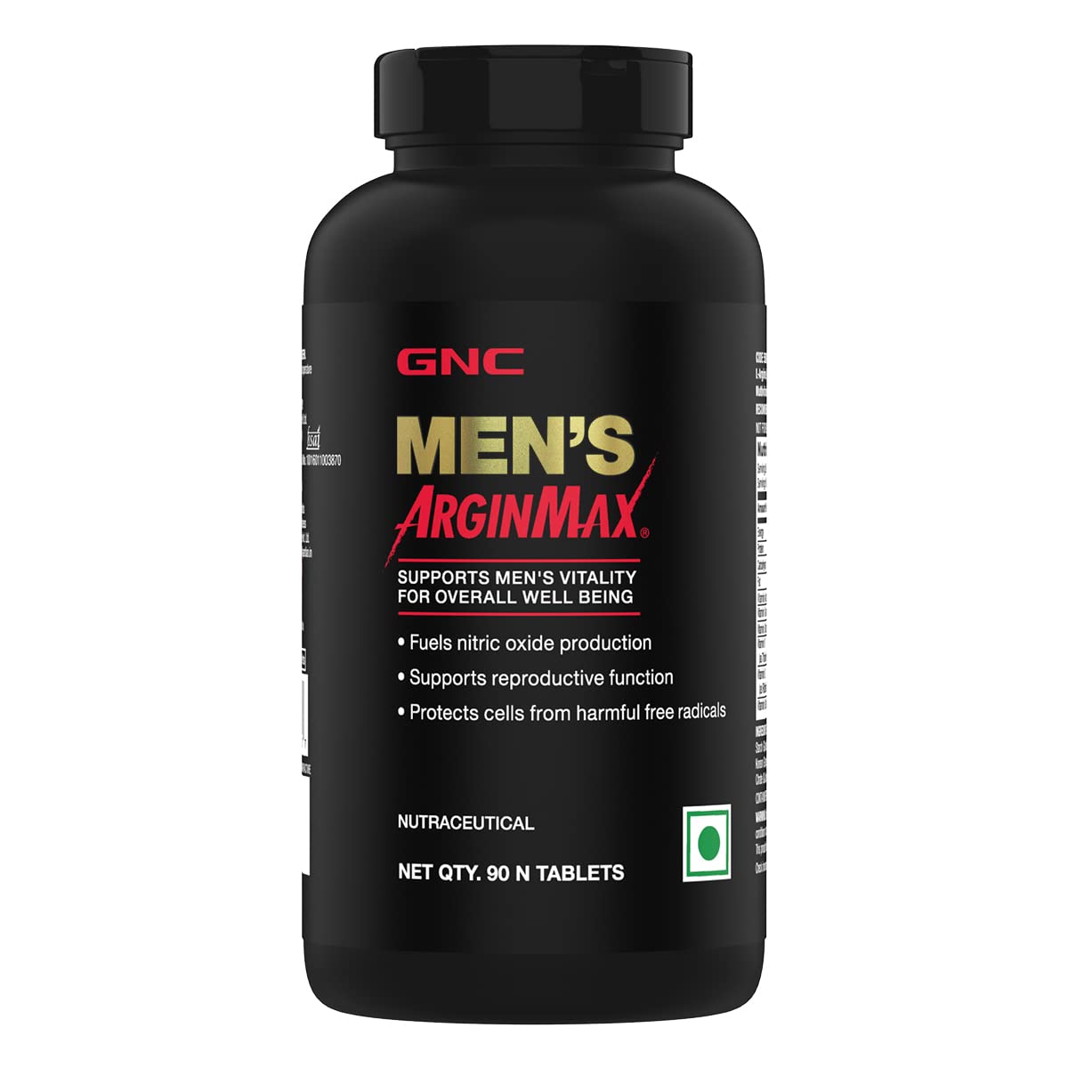 GNC Mens Arginmax | 90 Veg Tablets | Boosts Strength & Stamina | Improves Energy & Vitality | Relieves Stress | USA Formula | 1500mg L-Arginine | Natural Ginkgo & Ginseng | Multivitamins | Zinc (B088PJZMX1) Amazon Price History, Amazon Price Tracker