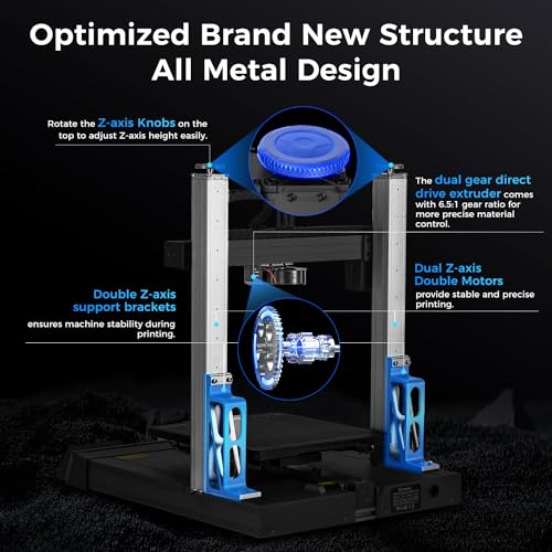 Image of Sovol T300 3D Printer Max Speed up to 600mm /s, Klipper Firmware 300℃ All-in-one Hotend 30s Preheat Time 81-Point Auto Leveling 95% Pre-Assembly All Metal Body 11.8 * 11.8 * 13.8in