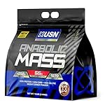 USN Anabolic Mass Chocolate, Sports Nutrition Weight Gainer Supplement, Whey Protein Concentrate, Whey Protein Isolate, Casein, Egg White Protein, MCT derived from Coconut,12 Pound (Pack of 1)