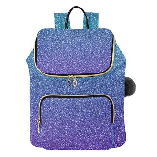Sac à dos femme paillettes vertes et violettes pour ranger vos affaires avec style