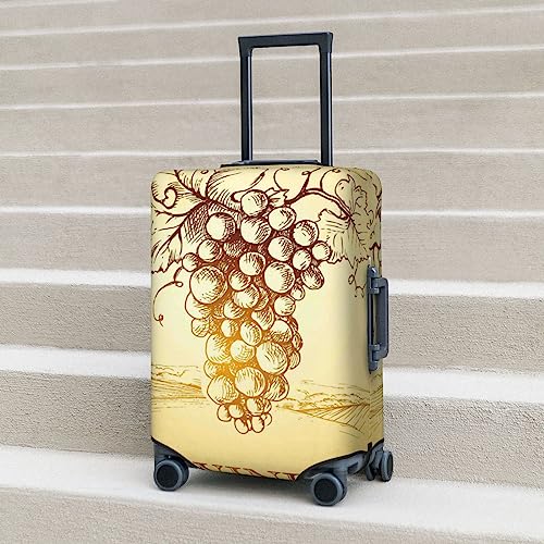 Bunch of Grapes Luggage Cover TSA Approved Stylish Dust and Scratch Resistant Luggage Case Protector Washable Elasticated Luggage Covers for Kids and Adults3