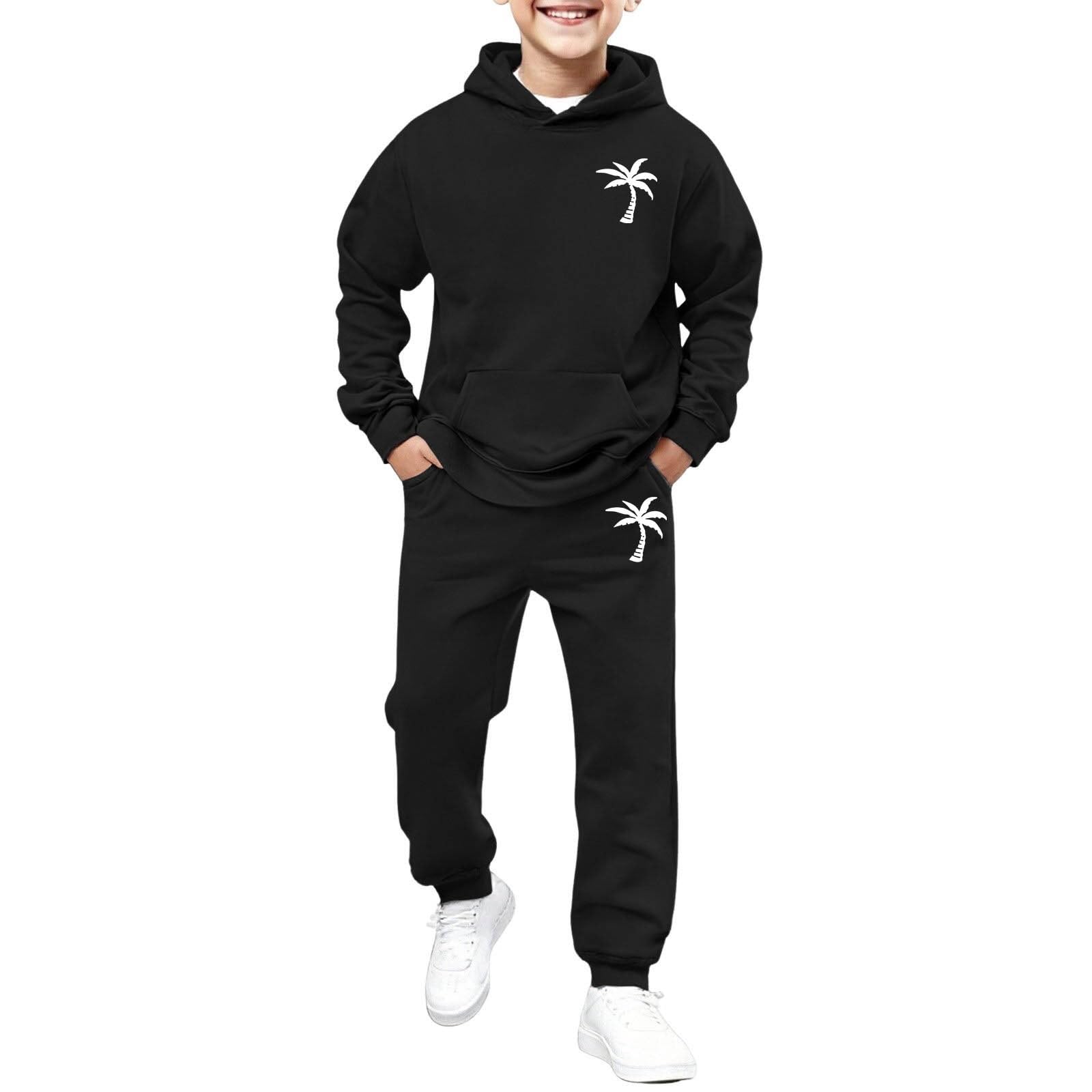 Jogginganzug Mädchen Jungen Bekleidungssets Winter Hoodie Warm Kuschelig Kleidung Zweiteilig Outfits für Kinder Trainingsanzug Freizeitanzug Bequemes Y2K Hip Hop Baggy Kinder Sportsachen Jungen