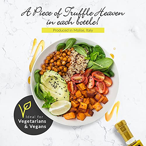 Louianna - Organic White Truffle Oil, Gluten-Free Truffle Seasoning, Truffle Oil For Drizzling, Made With Extra Virgin Olive Oil And Fresh White Truffle, 100 Ml #TOP4