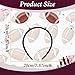 SARATA Football Headband Brown Rugby for Women Cute Football Party Decorations Headbands Hair Accessories for Women