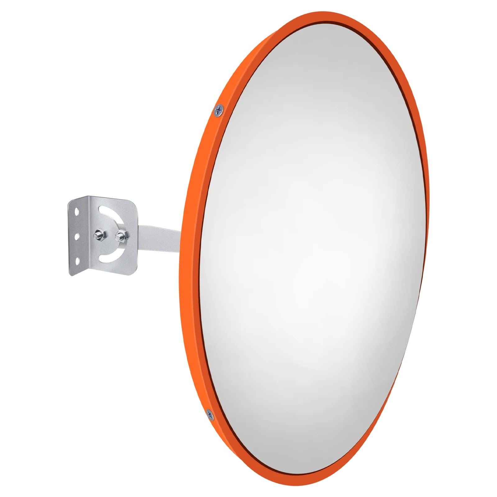 SUBLXPoten Traffic Mirror 60cm Convex Traffic Mirror, Supermarket Wide Angle Road Parking Mirror Security Curved Road Mirror with Bracket for Blind Spot