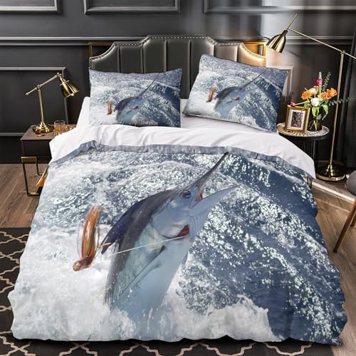 Housse de couette cascade magique 3D microfibre Super King - 2