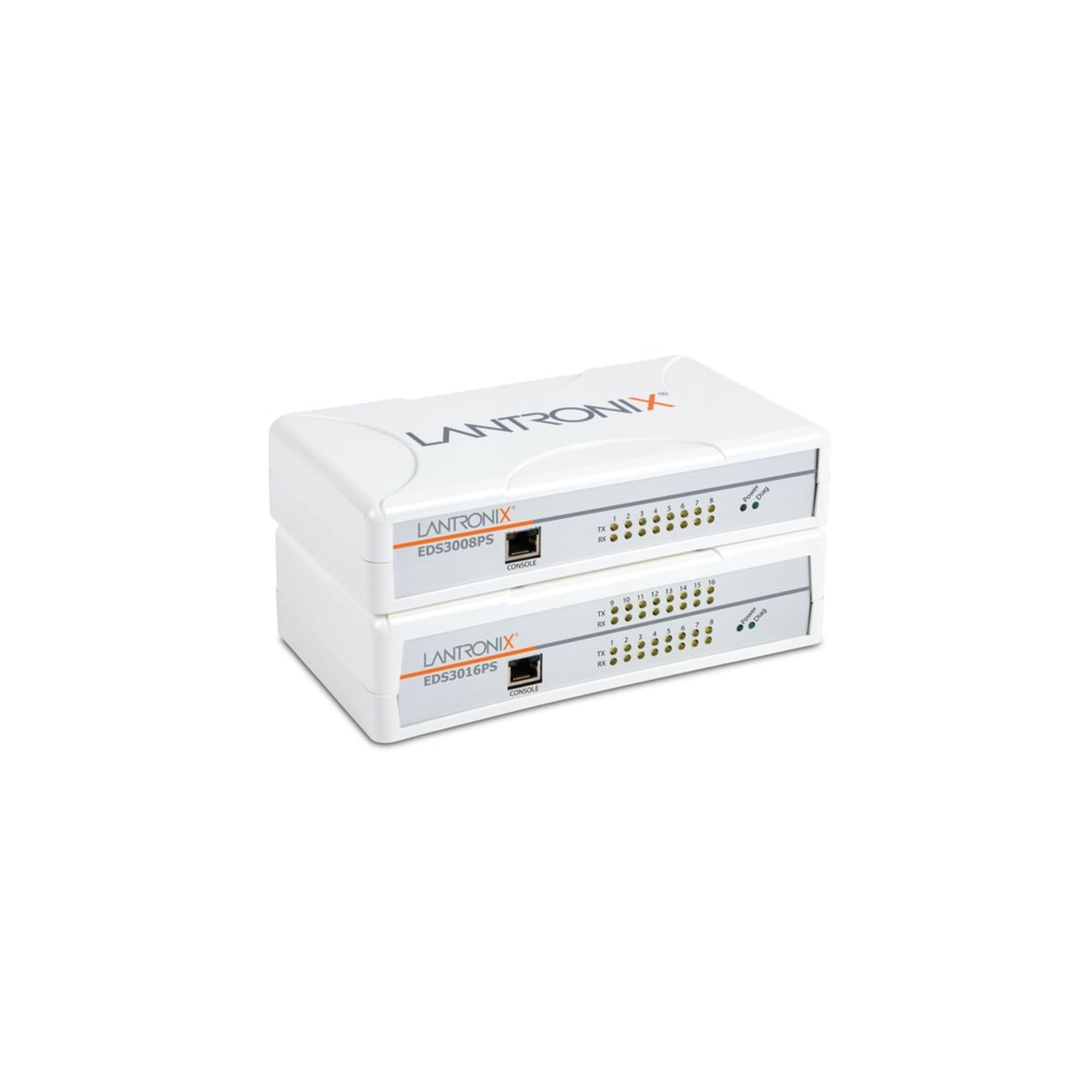 Lantronix EDS Serial-to-Ethernet Device Server - Multiple RS-232/422/485 Ports, Full TCP/IP Stack and SSL/TLS, SSH and AES Secure tunneling - EDS3008PS1NS