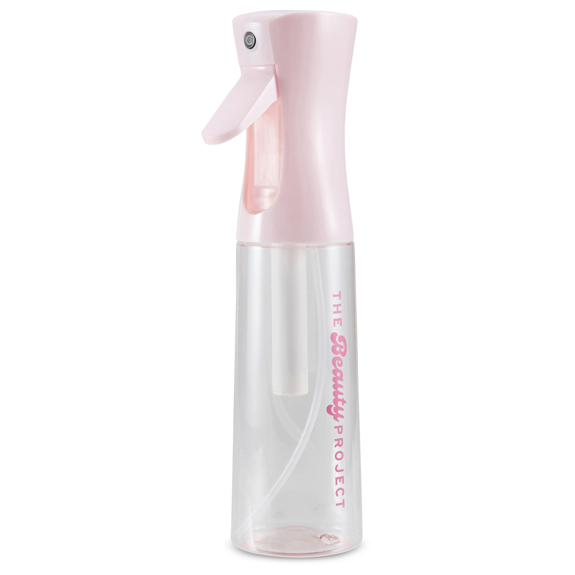 The Beauty Project Spray Bottle Mister for Hair - Continuous Mister, Fine Water Mist, Trusted by Professional Salons & Barbers, 10.1oz - Clear Bottle