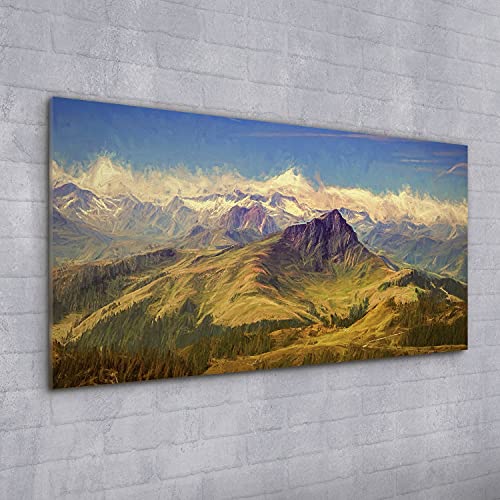 Tableau acrylique Mountains 100x50cm pour sublimer un mur vide - 2