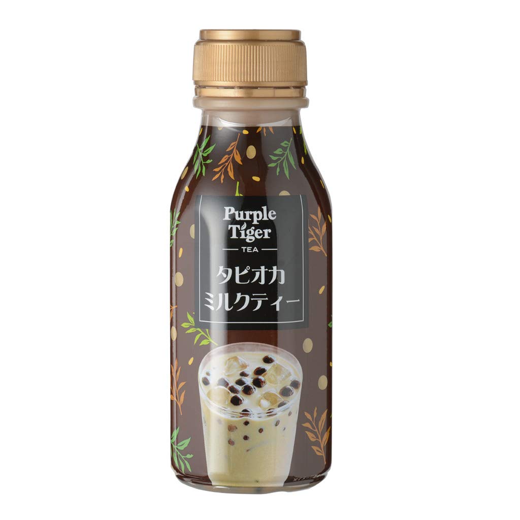 Purple Tiger Brown Sugar Bubble Tea. Great Taste 2020 Award-Winning Boba / Bubble Tea from Taiwan. (Pack of 24 Without Straw)