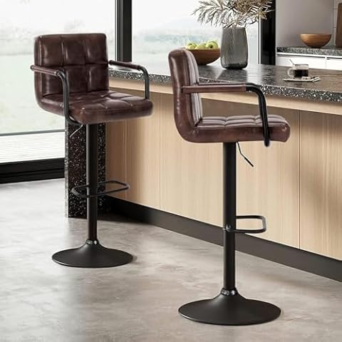 Furniliving Adjustable Bar Stools Set Cover