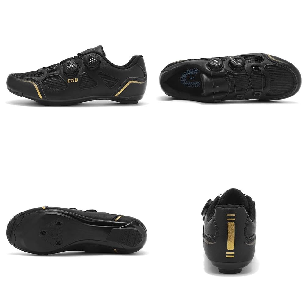 Zapatillas de Ciclismo para Hombre Mujer Zapatos Bicicleta de Entrenamiento Carretera Respirables Compatibles con SPD/SPD-SL Lock System