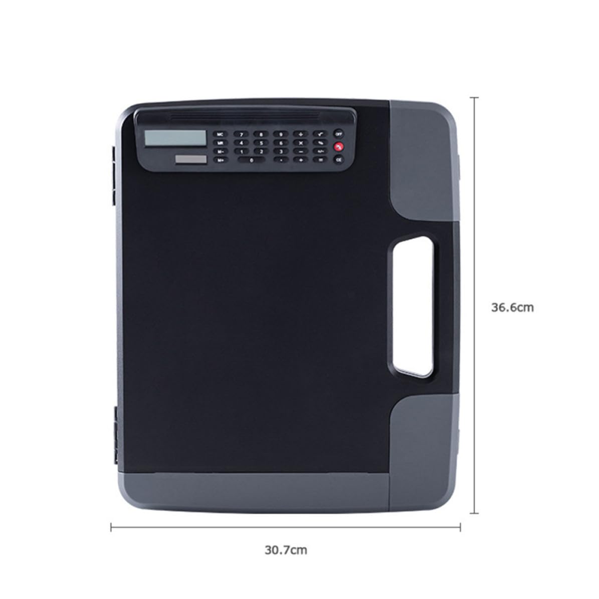 Boîte de Classement A4 en Plastique Pp avec Calculatrice Intégrée, Porte-documents Multifonctionnel pour Rangement Quotidien et Organisation en Voyage D'affaires