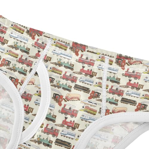 Boys' Exclusive Briefs Toddler Underwear 95% Combed Cotton Boxerbriefs 2T Vehicle Pattern Cars 114