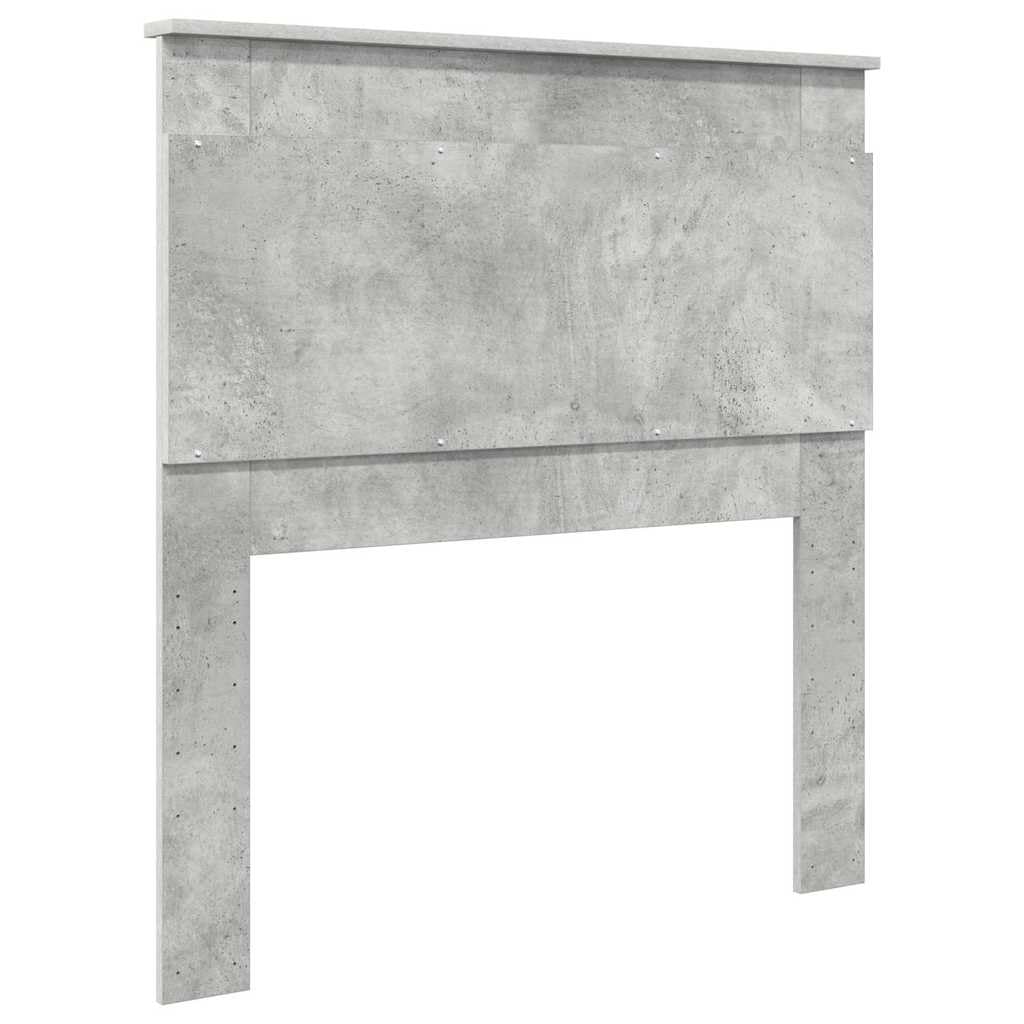 Nowoczesny zagłówek betonowy, szary, 90 cm, do łóżka pojedynczego, wytrzymały materiał drewnopochodny, stylowe wzornictwo, trwały, łatwy montaż