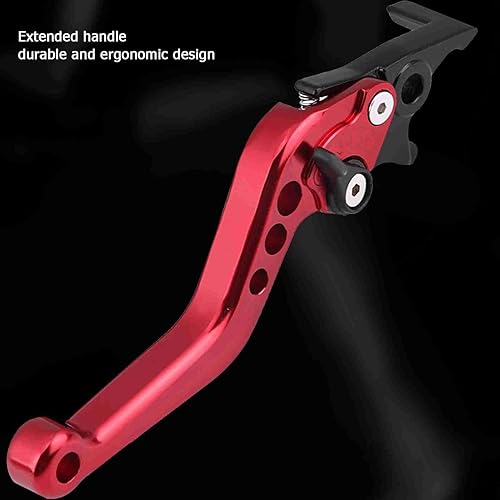 Miniatura 3 de Estink Palanca de freno de disco doble para motocicleta, 1 par de aleación de aluminio CNC modificación de scooter de motocicleta palanca de freno