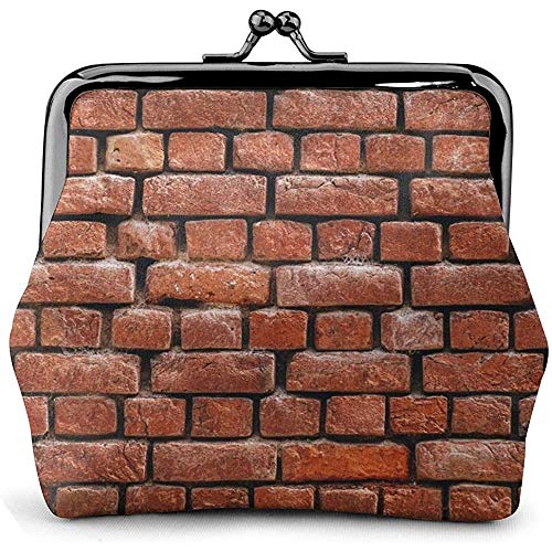 Purse Wallet,Monedero De Textura De Pared De Ladrillo, Monederos Cómodos para La Fiesta De Compras De Viajes,11.5(W) x10.5(L) x3(T) cm