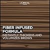 L'Oreal Paris Infallible Volumizing 24H Wear Brow Mascara, Long Lasting Eyebrow Makeup for 2X Fuller Eyebrows, 4.0 Dark Brunette, 0.13 Fl Oz