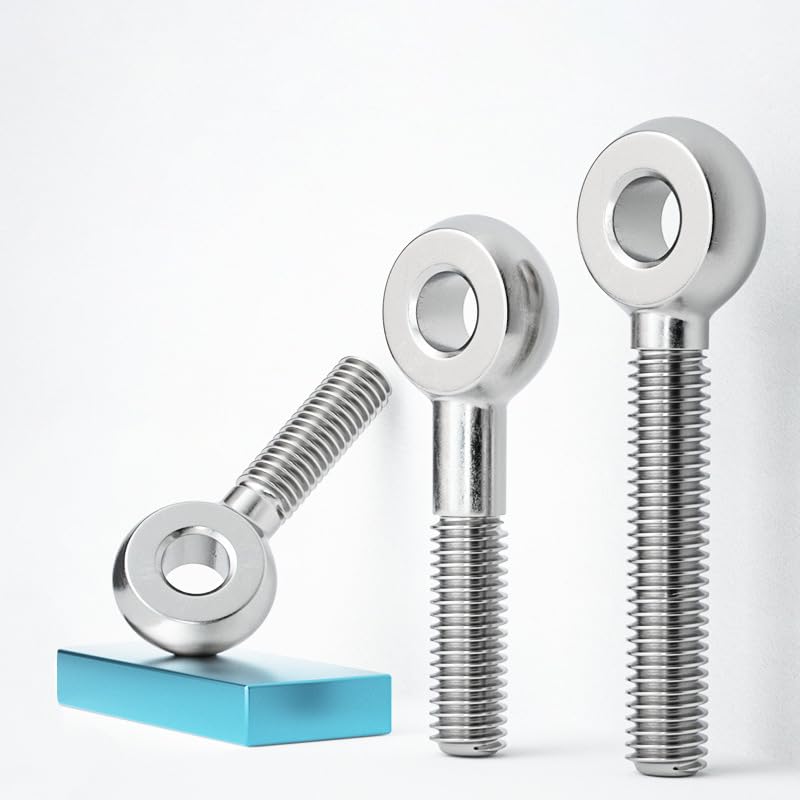 Image of 6pcs 304 Stainless Steel M8 x 60mm Machinery Shoulder Swing Lifting Eye Bolt
