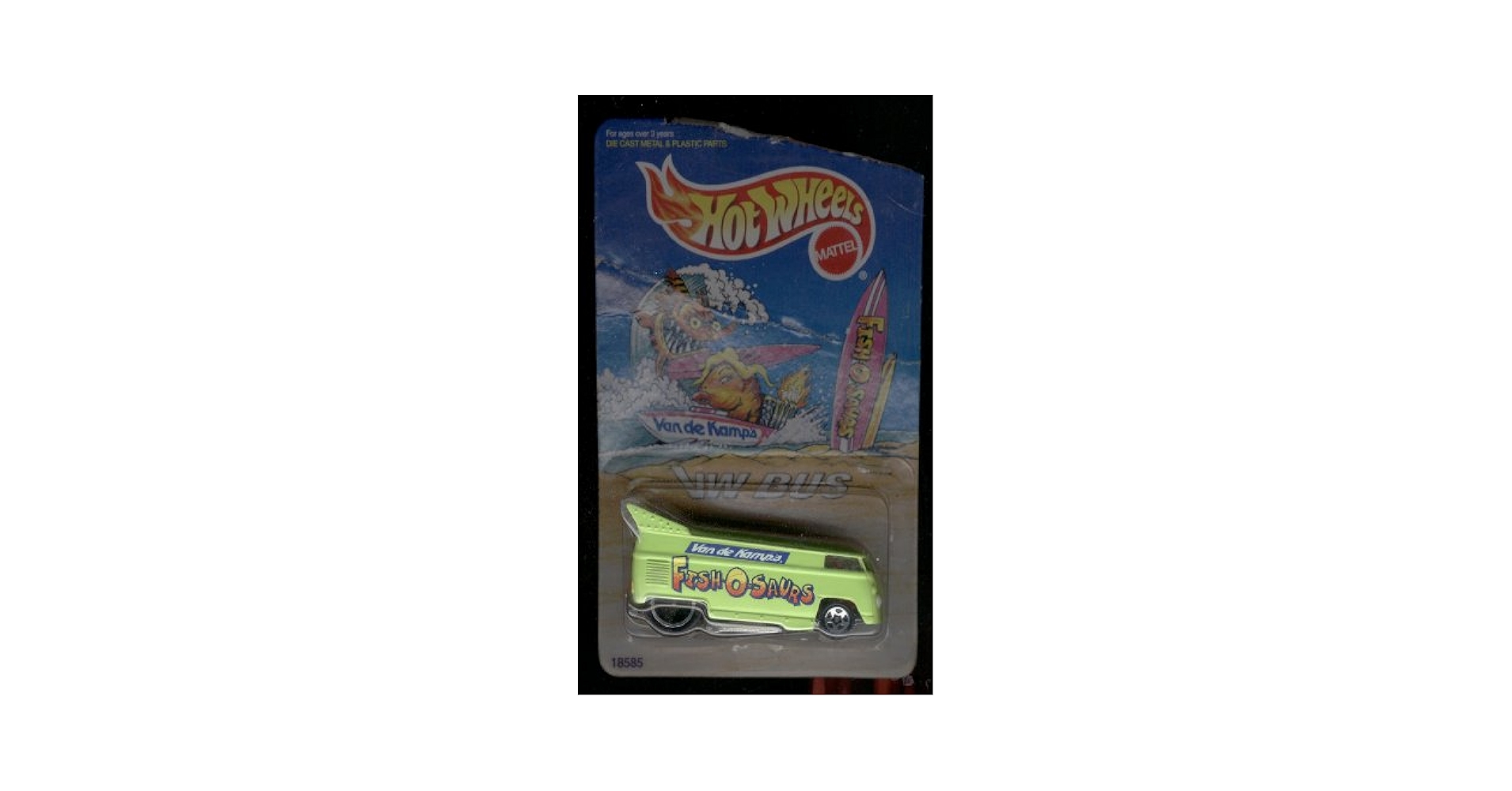 Amazon.com: Hot Wheels 1997 Fish O Saurs Vw BUS 1:64 Scale