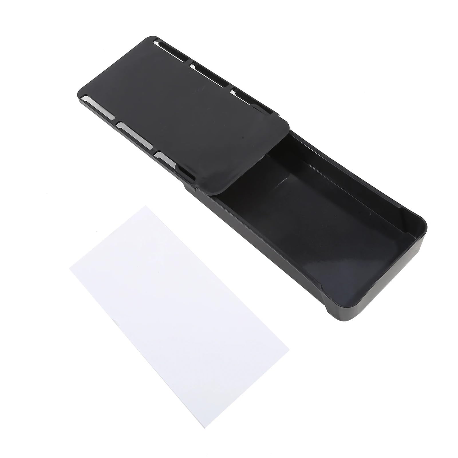 Organizer for cassetti sotto la scrivania in plastica | Nero Bianco Piccolo e: for l'home office e la cucina(Black L)