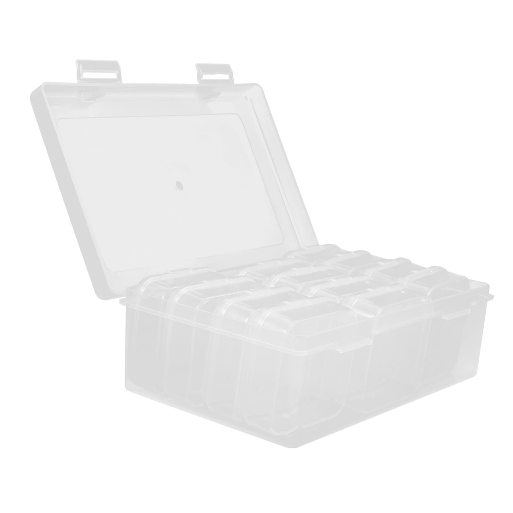 KALLORY Earring Jewelry Box Miniature Storage Case Hard Plastic Organizer Small Storage Box for Office