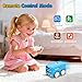 jaming RC Mini Bus,2.4G Remote Control Car Vehicles, City Buses Toy Classic Baby Vehicle, Remote Control Car with LED Lights and Gesture Sensing Bus Toy, Gift for Children Kids Boys Girls (Blue)