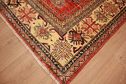 ETFA Kazak Teppich Orientteppich - 209x140 cm - Rot - LAGERVERKAUF – Bild 6
