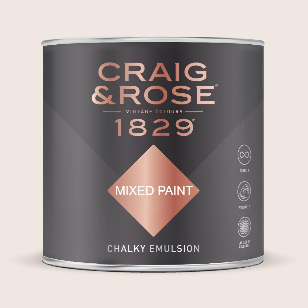 Paint Stop CRAIG & ROSE 1829 CHALKY EMULSION CHINESE WHITE 750ML