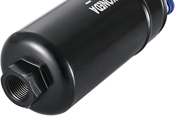 YONEDA High Pressure Fuel Pump Heavy Duty External 12V 300LPH 145PSI High Flow Fit for AN10 Inlet / AN6 Outlet ls swap fuel pump kit