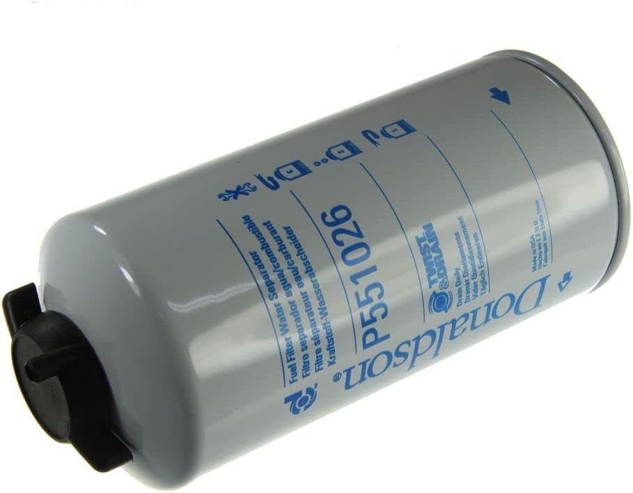 Donaldson P551026 Fuel Filter, 9.59" Water Separator Type, Spin-On Style, Cellulose, Meltblown Media Type