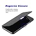 MTRONX Phone Case for iPhone X, iPhone 10, Magnetic Closure Ultra Folio Flip Slim PU Leather Twill Case Cover Pouch for Apple iPhone X iPhone 10 - Black(MG-BK)