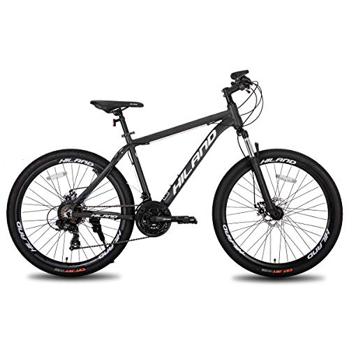 Hiland Mountain Bike 26 Inch Aluminum MTB Bicycle for Men with 19.5 Inch
