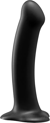 Fun Factory Juguetes para adultos, consolador y correa con ventosa, juguete sexual para adultos, consolador para mujeres, hombres y parejas (negro