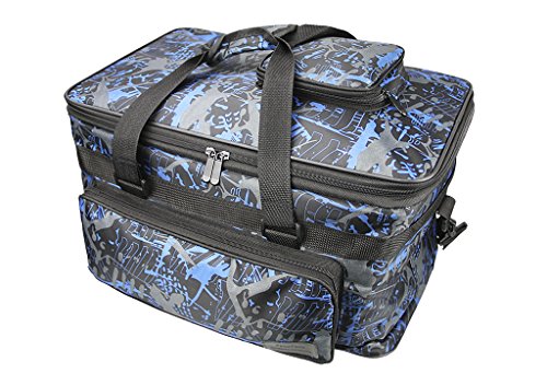 Image of Compact Fundamentals Art and Crafts Supplies Organizer Tote Bag Shoulder Bag Foldable Oxford Fabric Essentials Art Cargo Carry Bag for Brush Pens Markers Pencils Highlighters Sketchbook Color Chart