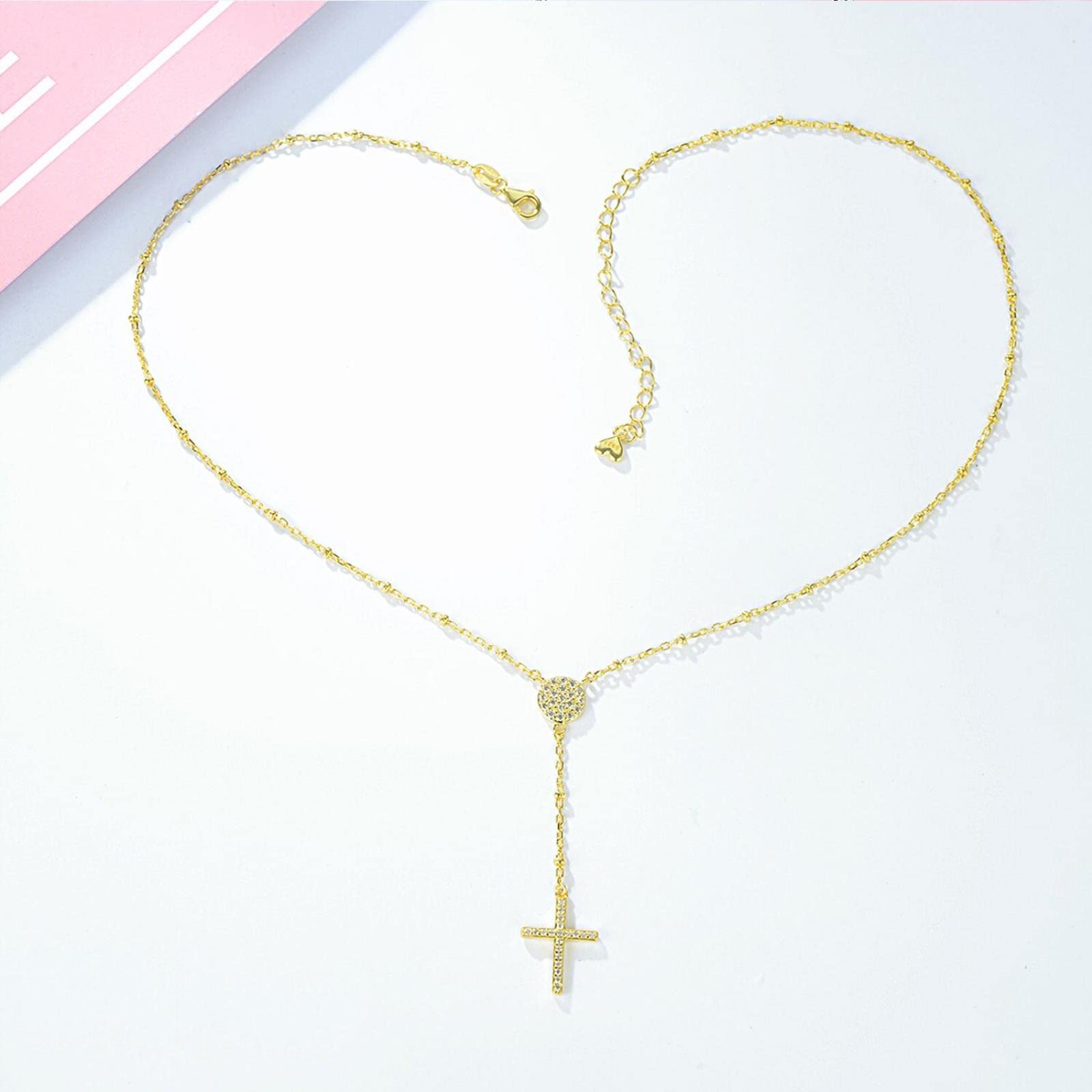 Collares De Plata De Ley 925 para Mujer, Joyería Fina Turca De Ojo Malvado Cruzado De Color Blanco Rosa Y Dorado A La Moda