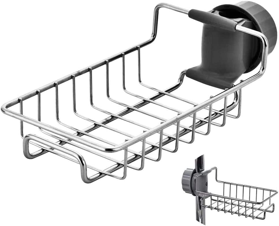 See full amazon price history chart for PUJI 3 in 1 Sponge Holder for Kitchen Sink, Sink Area Saving Faucet Rack Stainless Steel Sink Caddy, Dish Rag Hanging,Soap, Brush, Towel Bathroom Shower Caddy Shelf for Shampoo PUJI 3 in 1 Sponge Holder for Kitchen Sink, Sink Area Saving Faucet Rack Stainless Steel Sink Caddy, Dish Rag Hanging,Soap, Brush, Towel Bathroom Shower Caddy Shelf for Shampoo (B0BS9VT1YS) Amazon Price History, Amazon Price Tracker