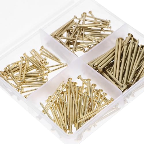 Image of 1set Assorted Hanging Nails Kit for Wall Art and Picture Frames Multi-Specification Hardware Nails for Home Projects and Crafts Finish
