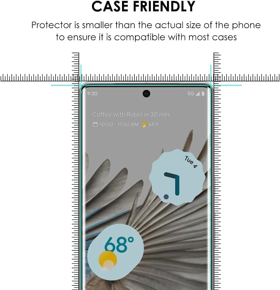 Image of SHILD - (Pack 1 Perfect - Fits Design Tempered Glass Screen Protector For Google Pixel 7 Pro (6.7 inch 5G | UV Tempered Glass Protector For Pixel 7 Pro -9H Hardness /HD /Fingerprint Working