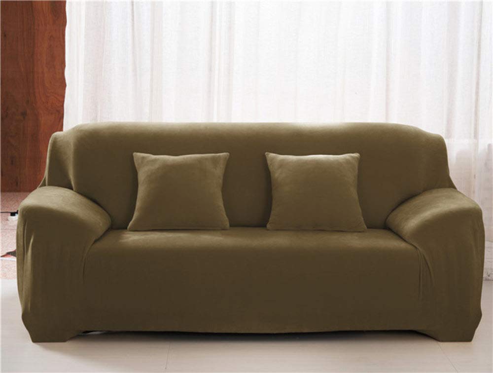 Housse de canapé d'angle en peluche épaisse et extensible