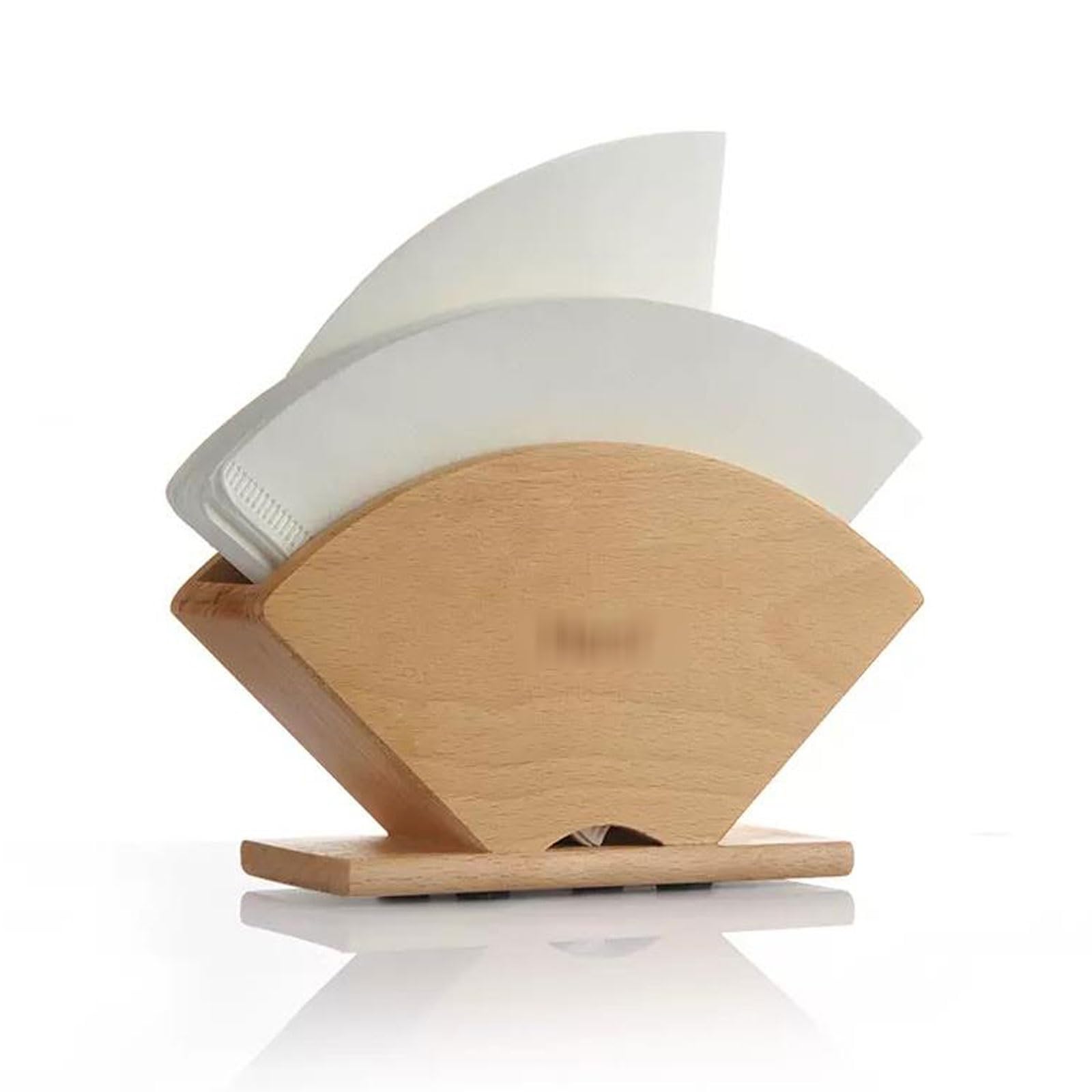 Porta carta filtro da caffè a goccia a mano Rack V60 decorativo cono filtro da caffè contenitore da banco dispenser espositore (colore: legno con coperchio