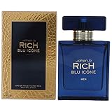 Rich Blu Icone by Johan.B, 3 Oz EDT Spray for Men