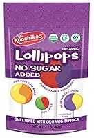 Koochikoo Sugar Free Organic 4 Flavour Lollipops Pouch 60 g, Mixed