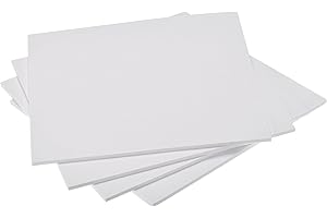 uxcell 5mm White EVA Foam Sheets for Crafts and DIY Projects (10x10 Inches, 4 Pack)