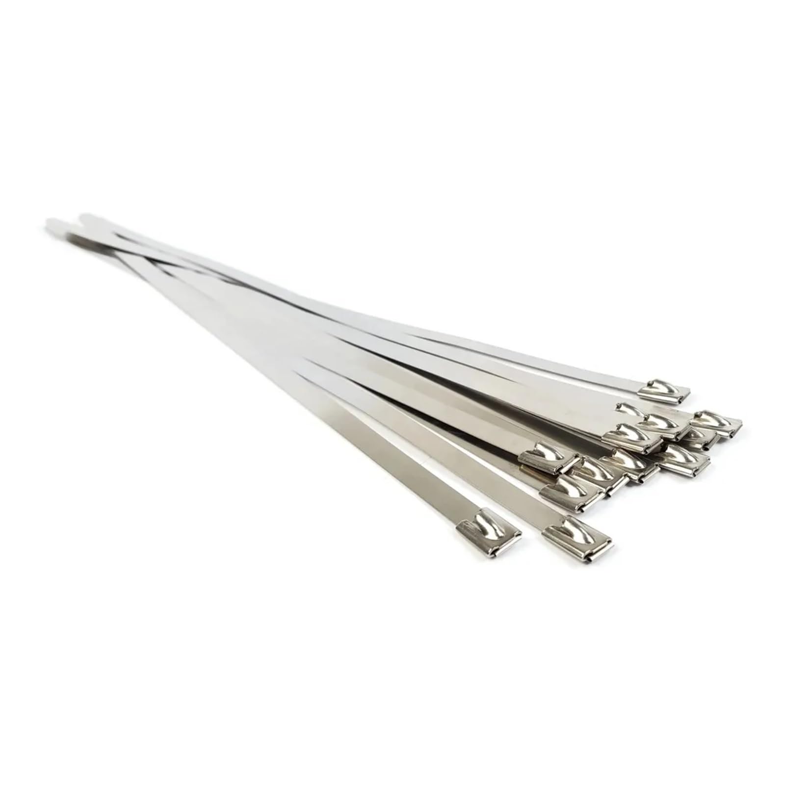 LYVQZPWLRcâble en acier inoxydable, Lot de 100 serre-câbles métalliques en acier inoxydable 304 avec verrouillage automatique de 4,6 mm, antioxydants et multifonctionnels(4.6x250mm)