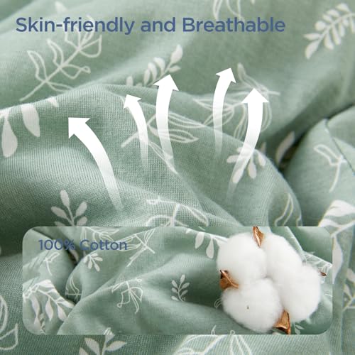 Image of Duomiaomiao 3.5 TOG Toddler Sleep Bag 2-3T 100% Cotton Winter Side Open Zipper Baby Sleep Sack with Feet, Warm Toddler Wearable Blanket