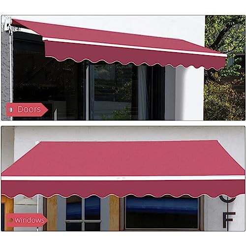 Toile pour store de terrasse imperméable rouge pour ombrager le balcon - 5